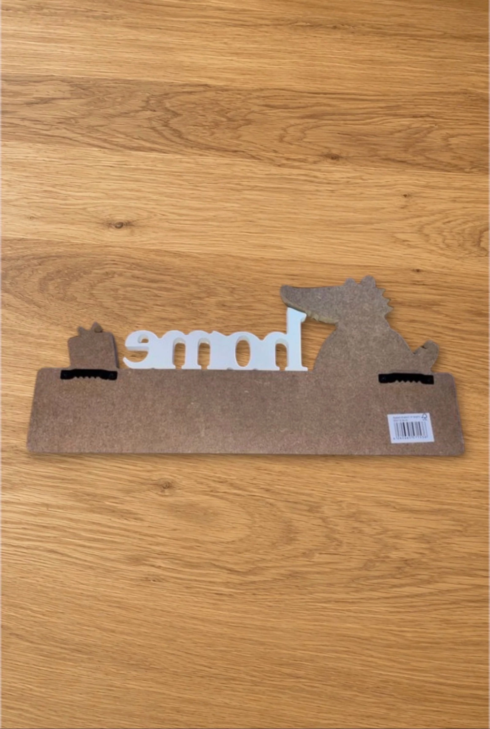 Pack 2 Percheros Infantiles Madera Cocodrilo "Home" – photo 3